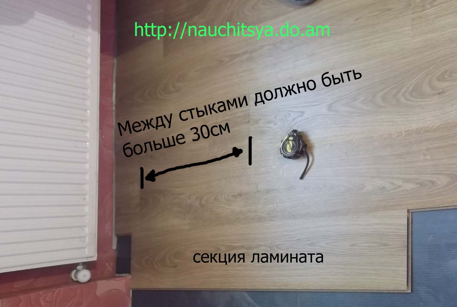 Укладка ламината своими руками 